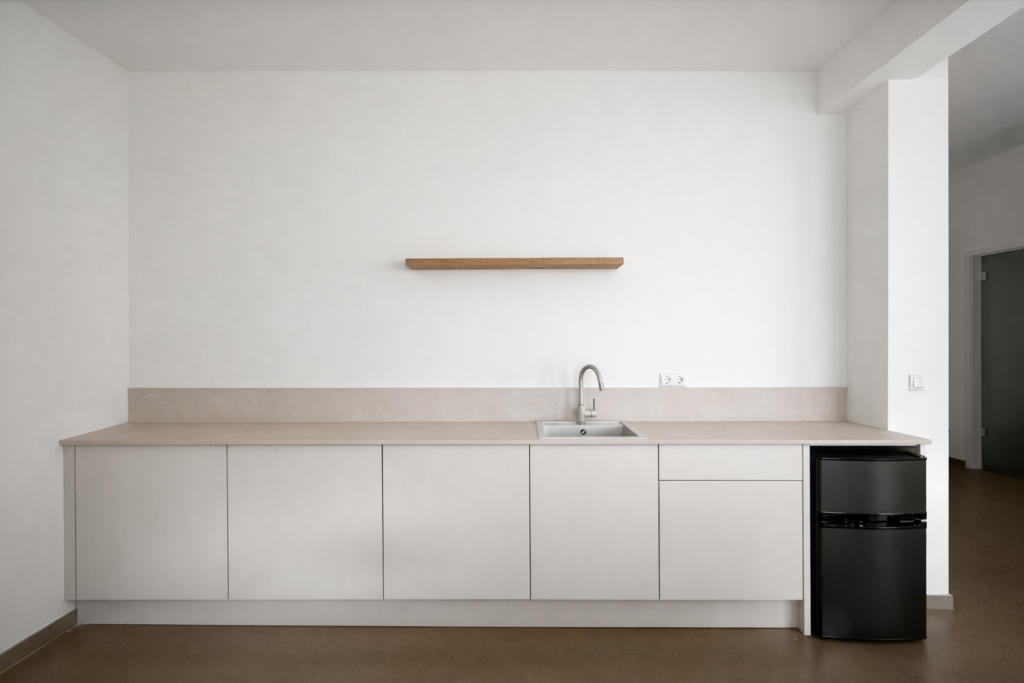 FIUME Büroküche Grau